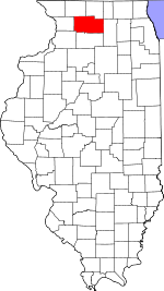 Map of Illinois showing Ogle County - Click on map for a greater detail.