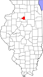Map of Illinois showing Putnam County - Click on map for a greater detail.