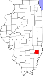 Map of Illinois showing Richland County - Click on map for a greater detail.