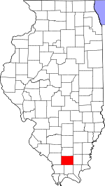 Map of Illinois showing Williamson County - Click on map for a greater detail.