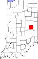 Map of Indiana showing Henry County - Click on map for a greater detail.