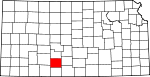 Map of Kansas showing Kiowa County - Click on map for a greater detail.