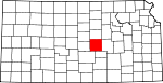 Map of Kansas showing McPherson County - Click on map for a greater detail.