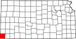 Map of Kansas showing Morton County - Click on map for a greater detail.