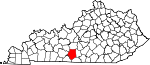 Map of Kentucky showing Barren County - Click on map for a greater detail.