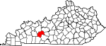 Map of Kentucky showing Butler County - Click on map for a greater detail.