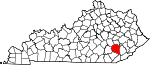 Map of Kentucky showing Clay County - Click on map for a greater detail.