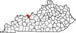 Map of Kentucky showing Hancock County - Click on map for a greater detail.