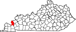 Map of Kentucky showing Livingston County - Click on map for a greater detail.