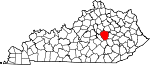 Map of Kentucky showing Madison County - Click on map for a greater detail.