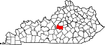 Map of Kentucky showing Marion County - Click on map for a greater detail.