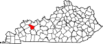 Map of Kentucky showing McLean County - Click on map for a greater detail.