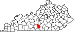 Map of Kentucky showing Metcalfe County - Click on map for a greater detail.