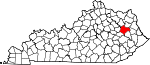 Map of Kentucky showing Morgan County - Click on map for a greater detail.