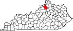 Map of Kentucky showing Owen County - Click on map for a greater detail.
