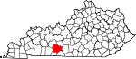 Map of Kentucky showing Warren County - Click on map for a greater detail.