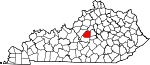 Map of Kentucky showing Washington County - Click on map for a greater detail.