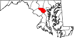 Map of Maryland showing Howard County - Click on map for a greater detail.