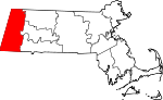Map of Massachusetts showing Berkshire County - Click on map for a greater detail.
