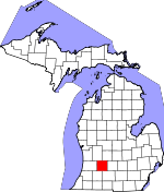 Map of Michigan showing Barry County - Click on map for a greater detail.
