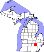 Map of Michigan showing Livingston County - Click on map for a greater detail.