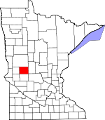 Map of Minnesota showing Douglas County - Click on map for a greater detail.