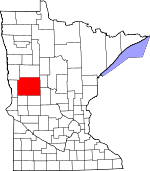 Map of Minnesota showing Otter Tail County - Click on map for a greater detail.