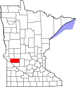 Map of Minnesota showing Swift County - Click on map for a greater detail.