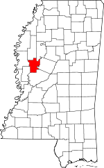 Map of Mississippi showing Humphreys County - Click on map for a greater detail.