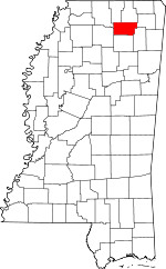 Map of Mississippi showing Union County - Click on map for a greater detail.