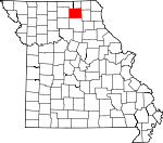 Map of Missouri showing Adair County - Click on map for a greater detail.