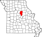 Map of Missouri showing Boone County - Click on map for a greater detail.