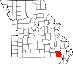 Map of Missouri showing Butler County - Click on map for a greater detail.