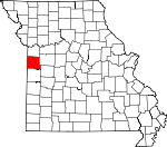 Map of Missouri showing Cass County - Click on map for a greater detail.