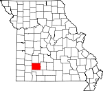 Map of Missouri showing Greene County - Click on map for a greater detail.
