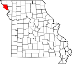 Map of Missouri showing Holt County - Click on map for a greater detail.