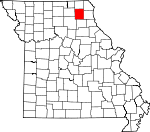 Map of Missouri showing Knox County - Click on map for a greater detail.