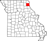 Map of Missouri showing Lewis County - Click on map for a greater detail.