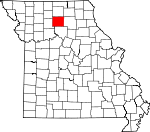 Map of Missouri showing Linn County - Click on map for a greater detail.