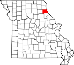 Map of Missouri showing Marion County - Click on map for a greater detail.