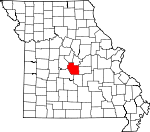 Map of Missouri showing Miller County - Click on map for a greater detail.