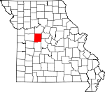 Map of Missouri showing Pettis County - Click on map for a greater detail.
