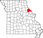 Map of Missouri showing Pike County - Click on map for a greater detail.