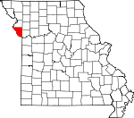 Map of Missouri showing Platte County - Click on map for a greater detail.