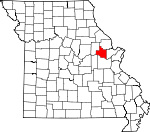 Map of Missouri showing Warren County - Click on map for a greater detail.
