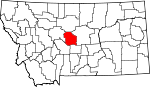 Map of Montana showing Judith Basin County - Click on map for a greater detail.