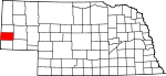 Map of Nebraska showing Banner County - Click on map for a greater detail.