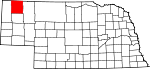 Map of Nebraska showing Dawes County - Click on map for a greater detail.