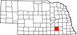 Map of Nebraska showing Fillmore County - Click on map for a greater detail.
