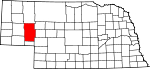 Map of Nebraska showing Garden County - Click on map for a greater detail.